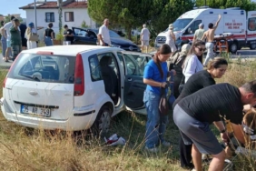 Ayvalık’ta trafik kazası: 2 yaralı