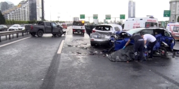 Bağcılar’da zincirleme kaza: 1 ölü, 5 yaralı