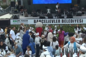 Bahçelievler’de düzenlenen sünnet şöleni renkli görüntülere sahne oldu