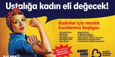 Balıkesir Büyükşehir’den kadınlara özel meslek kursları