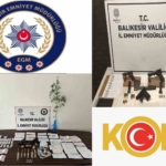 Balıkesir merkezli tefecilik operasyonunda 10 gözaltı