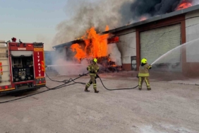 Bandırma Yeni Sanayi Sitesi’nde korkutan yangın