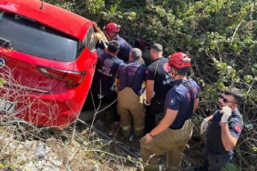 Bandırma’da otomobil şarampole uçtu: 1 yaralı