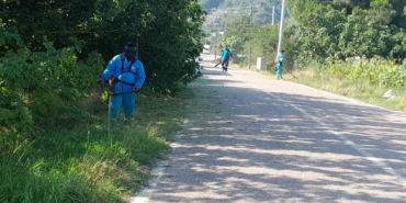 Başiskele’nin yeşil alanlarında sonbahar temizliği