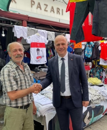 Başkan ve yardımcısı tarihi panayırda