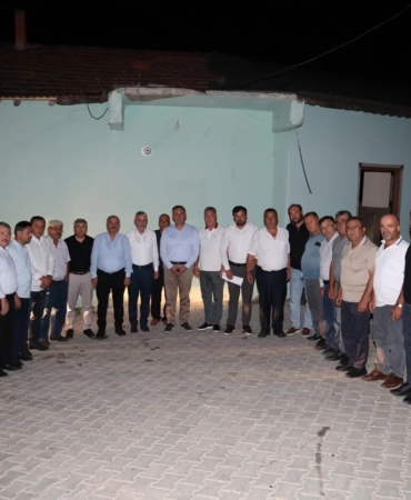 Başkanlardan Elbizli’de teşkilat toplantısı