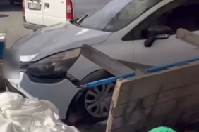 Beykoz’da fren yerine gaza basan sürücü pazar alanına daldı: 2 yaralı