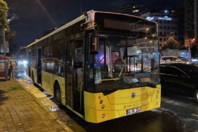Beyoğlu’nda İETT otobüsünde korkutan yangın