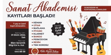 Bilecik Belediyesi sanat akademisi kayıtları başladı