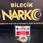 Bilecik’te adliye otoparkında hareketli dakikalar yaşandı