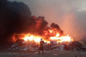 Bilecik’te çöplük yangını