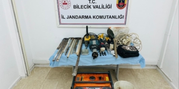 Bilecik’te define avcıları suçüstü yakalandı