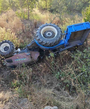 Bilecik’te traktör şarampole yuvarlandı: 1 ölü