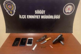 Bilecik’te yakalanan şüphelinin üstünden adeta cephanelik çıktı