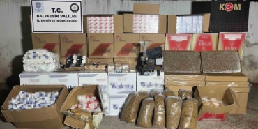 Bir milyon boş makaron ele geçirildi, bir kişi gözaltına alındı