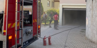 Bozüyük’te market deposunda çıkan  yangın korkuttu