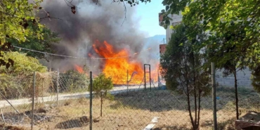 Bursa’da baraka yangını korkuttu