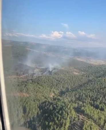 Bursa’da korkutan orman yangını