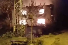 Bursa’da korkutan yangın : Alevler geceyi aydınlattı