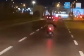 Bursa’da motosiklet sürücüsü canını böyle hiçe saydı