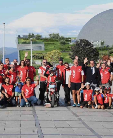 Bursa’nın kurtuluşunun 102’inci yıldönümüne motosikletliler renk kattı