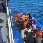 Çanakkale’de 34 kaçak göçmen kurtarıldı