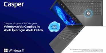 Casper Nirvana bilgisayarlar Windows 11 Pro ile maksimum güvenlik ve verimlilik sunuyor