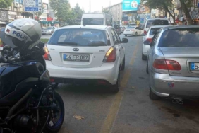 Çift sıra ve uygunsuz park eden 115 araç sürücüsüne 79 bin TL ceza kesildi