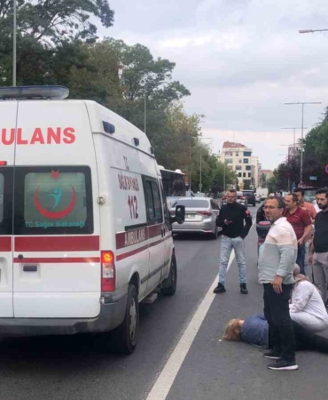 Çorlu’da motosiklet yayaya çarptı: 2 yaralı