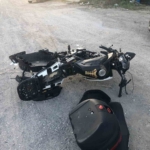 D-100’de otomobil ile motosiklet çarpıştı: 1 ağır yaralı