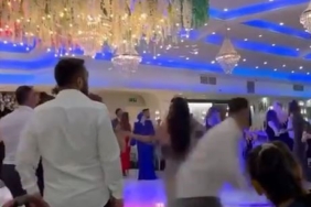 Düğün salonuna patlayıcı maddenin atıldığı anlar kamerada