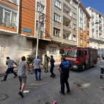 Esenler Belediyesi temizlik işçileri yangında mahsur kalan 3 çocuğu kurtardı