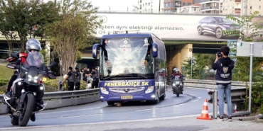 Fenerbahçe, derbi için stada geldi