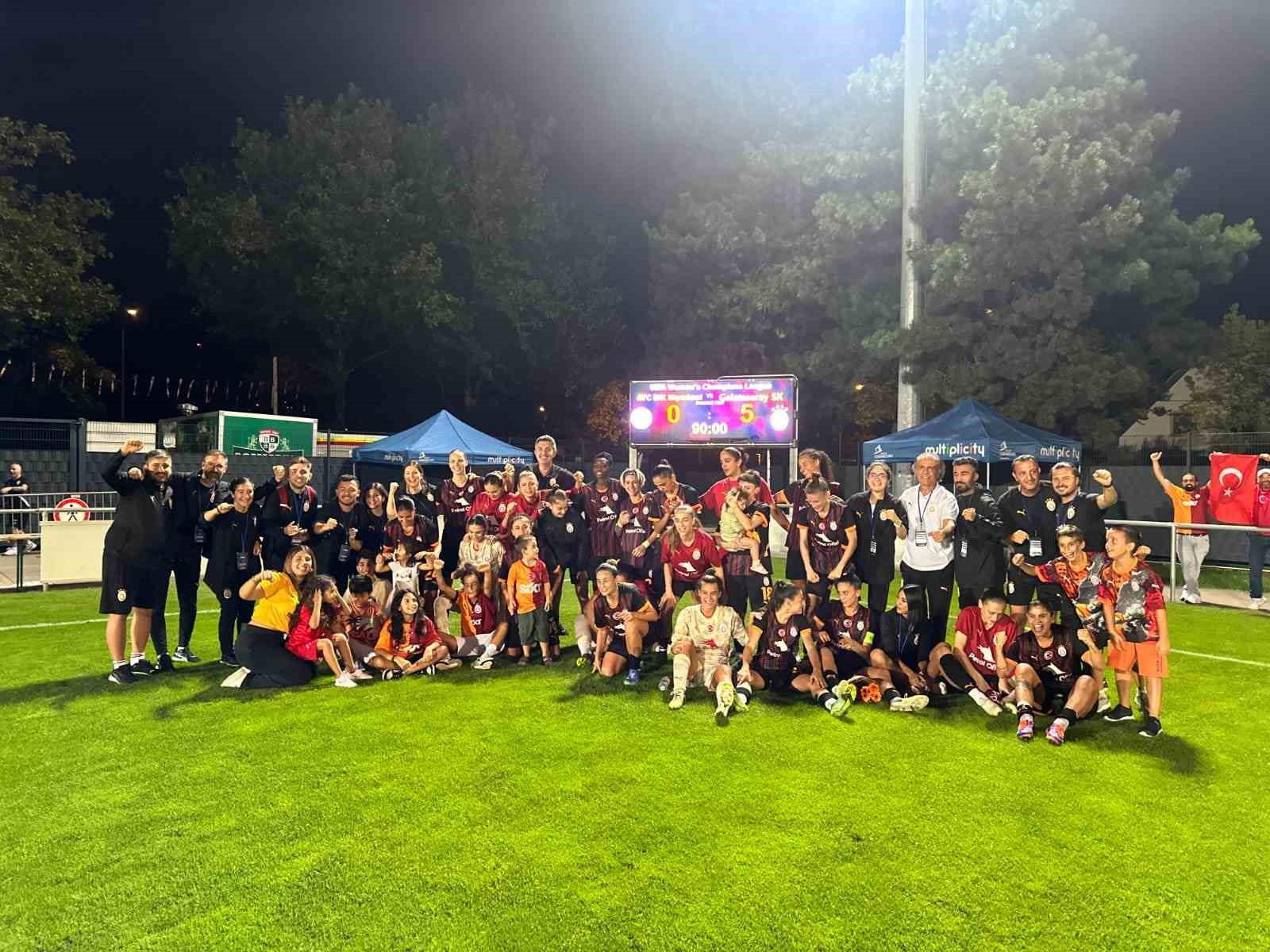 Galatasaray Kadın Futbol Takımı, Şampiyonlar Ligi’nde 2. tura yükseldi