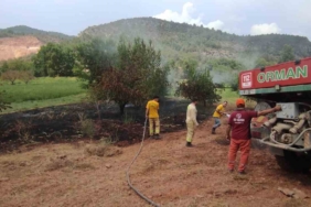 Göksu Nehri kenarında çıkan yangın kısa sürede söndürüldü