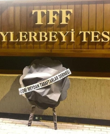 Hodri Meydan’dan TFF’ye siyah çelenk