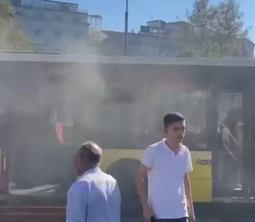İETT otobüsünde yangın çıktı, can pazarı yaşandı
