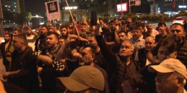 İsrail Başkonsolosluğu önünde Hizbullah lideri Hasan Nasrallah’ın öldürülmesi protesto edildi