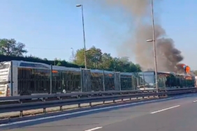 İstanbul’da korkutan metrobüs yangını