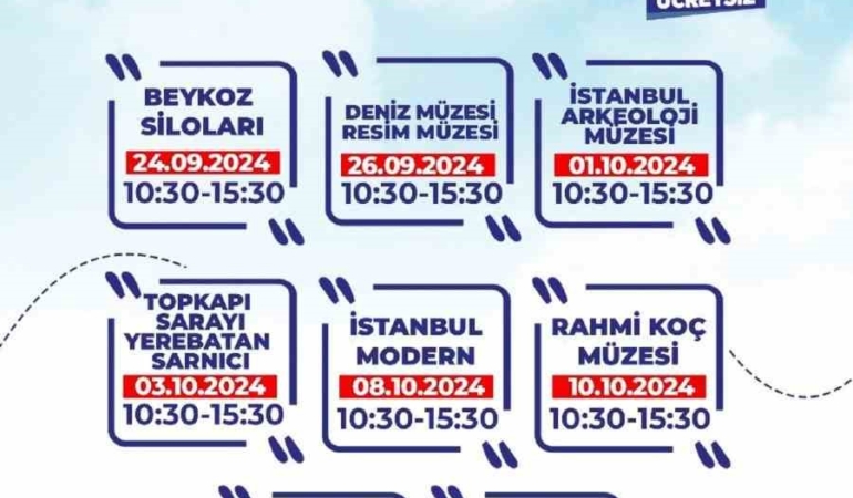 İstanbul’un müzelerine ücretsiz ziyaret