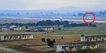 İşte uçak kazasının görüntüsü