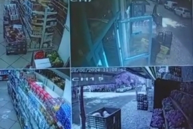 Kartal’da bir markette palet hırsızlığı kamerada