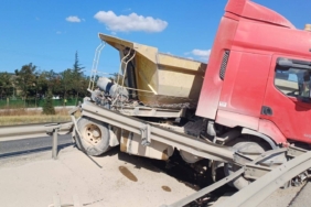 Kazada şans eseri burnu bile kanamadı