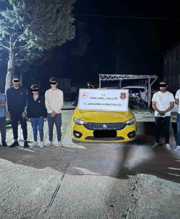 Kırklareli 6 kaçak göçmen yakalandı