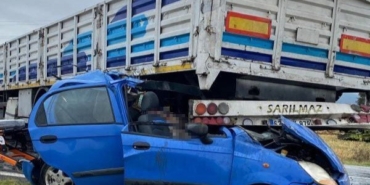 Kırklareli’de tır ile otomobil çarpıştı: 1 ölü