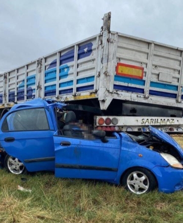 Kırklareli’de tır ile otomobil çarpıştı: 1 ölü