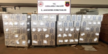 Kırklareli’nde 23 ton 500 litre sahte temizlik malzemesi ele geçirildi