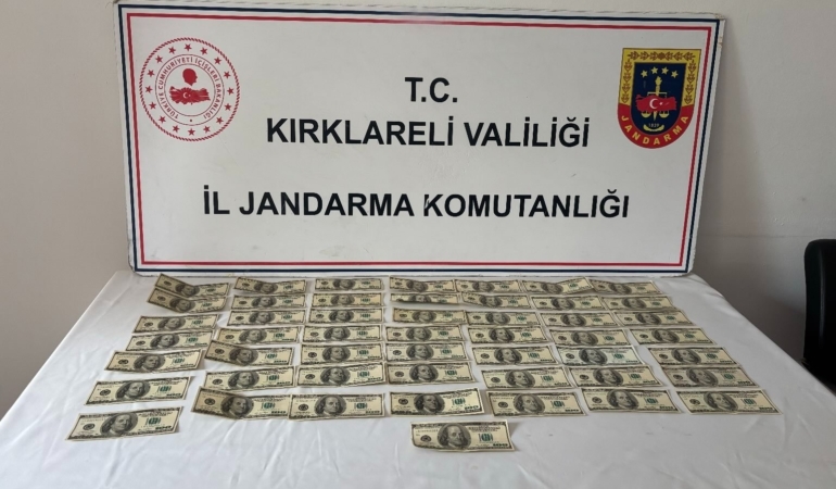 Kırklareli’nde sahte para operasyonu: 5 bin dolar ele geçirildi