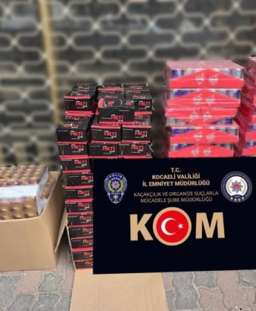 Kocaeli’de 940 paket gümrük kaçağı sigara ele geçirildi