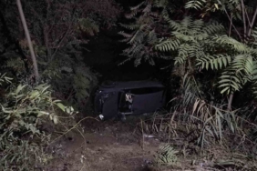 Kontrolden çıkan otomobil dereye uçtu 1 yaralı